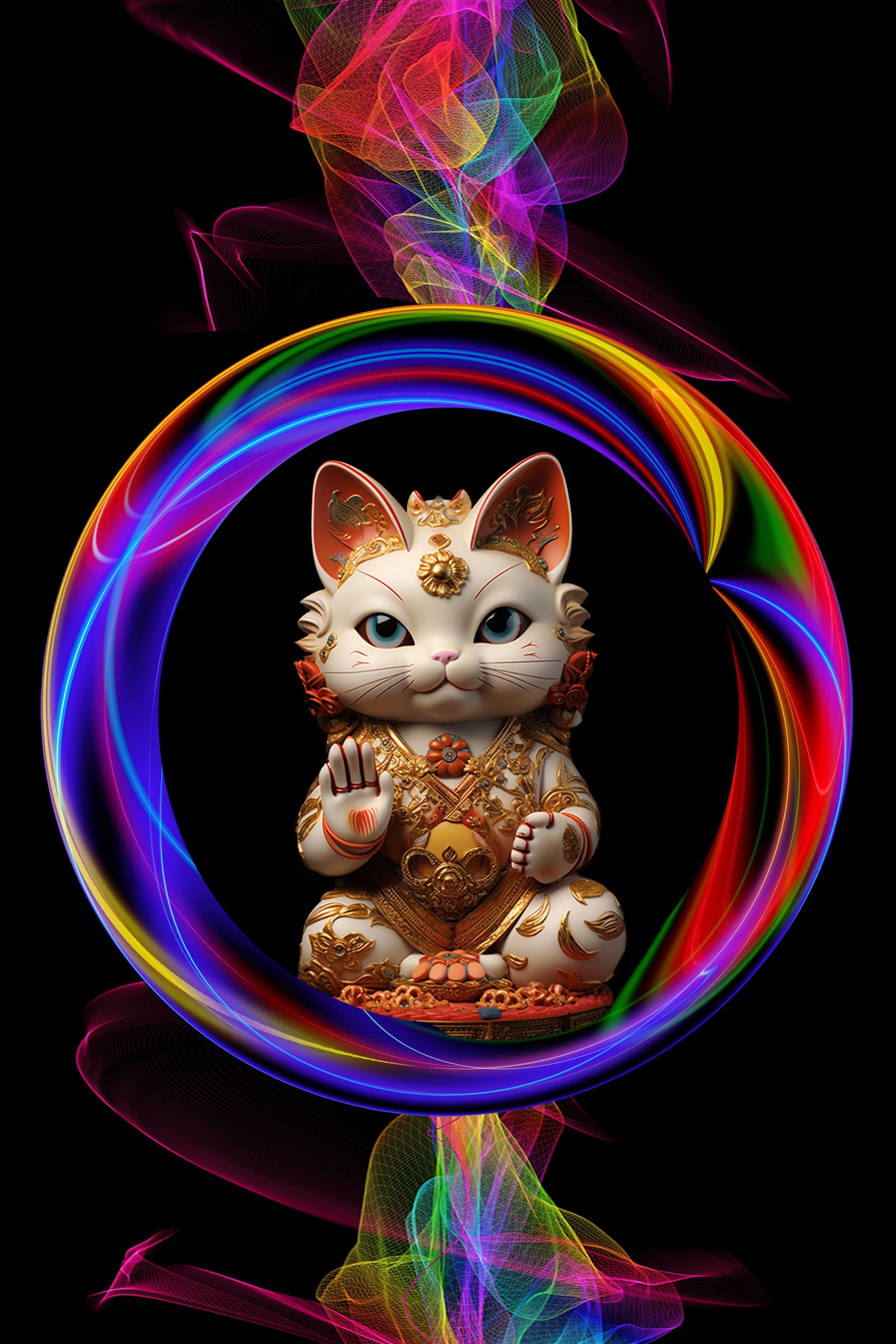 悟り猫神 iPad/Androidタブレット待受け